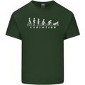 Cycling Evolution Cyclist Bicycle Mens Cotton T-Shirt Tee Top Forest Green