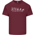 Cycling Evolution Cyclist Bicycle Mens Cotton T-Shirt Tee Top Maroon