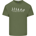 Cycling Evolution Cyclist Bicycle Mens Cotton T-Shirt Tee Top Military Green