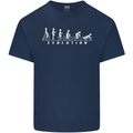Cycling Evolution Cyclist Bicycle Mens Cotton T-Shirt Tee Top Navy Blue