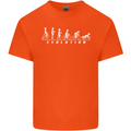 Cycling Evolution Cyclist Bicycle Mens Cotton T-Shirt Tee Top Orange