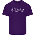 Cycling Evolution Cyclist Bicycle Mens Cotton T-Shirt Tee Top Purple