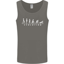 Cycling Evolution Cyclist Bicycle Mens Vest Tank Top Charcoal