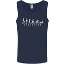 Cycling Evolution Cyclist Bicycle Mens Vest Tank Top Navy Blue