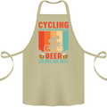 Cycling Funny Beer Cyclist Bicycle MTB Bike Cotton Apron 100% Organic Khaki