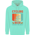 Cycling Funny Beer Cyclist Bicycle MTB Bike Mens 80% Cotton Hoodie Peppermint