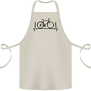 Cycling Heart Beat Bike Bicycle Cyclist ECG Cotton Apron 100% Organic Natural