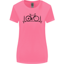 Cycling Heart Beat Bike Bicycle Cyclist ECG Womens Wider Cut T-Shirt Azalea