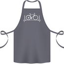 Cycling Heart Beat ECG Bike Bicycle Cyclist Cotton Apron 100% Organic Steel