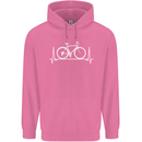 Cycling Heart Beat ECG Bike Bicycle Cyclist Mens 80% Cotton Hoodie Azelea