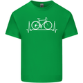 Cycling Heart Beat ECG Bike Bicycle Cyclist Mens Cotton T-Shirt Tee Top Irish Green
