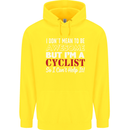 Cycling I Don't Mean to Be Awesome Cyclist Childrens Kids Hoodie Yellow