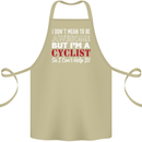 Cycling I Don't Mean to Be Awesome Cyclist Cotton Apron 100% Organic Khaki