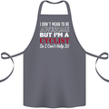 Cycling I Don't Mean to Be Awesome Cyclist Cotton Apron 100% Organic Steel