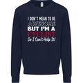 Cycling I Don't Mean to Be Awesome Cyclist Kids Sweatshirt Jumper Navy Blue