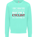 Cycling I Don't Mean to Be Awesome Cyclist Kids Sweatshirt Jumper Peppermint