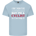 Cycling I Don't Mean to Be Awesome Cyclist Kids T-Shirt Childrens Light Blue