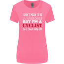 Cycling I Don't Mean to Be Awesome Cyclist Womens Wider Cut T-Shirt Azalea