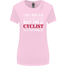 Cycling I Don't Mean to Be Awesome Cyclist Womens Wider Cut T-Shirt Light Pink