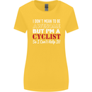 Cycling I Don't Mean to Be Awesome Cyclist Womens Wider Cut T-Shirt Yellow