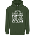 Cycling I Googled My Symptoms Cyclist Funny Childrens Kids Hoodie Forest Green