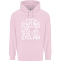Cycling I Googled My Symptoms Cyclist Funny Childrens Kids Hoodie Light Pink