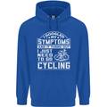 Cycling I Googled My Symptoms Cyclist Funny Childrens Kids Hoodie Royal Blue