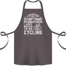Cycling I Googled My Symptoms Cyclist Funny Cotton Apron 100% Organic Dark Grey