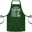 Cycling I Googled My Symptoms Cyclist Funny Cotton Apron 100% Organic Forest Green