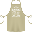 Cycling I Googled My Symptoms Cyclist Funny Cotton Apron 100% Organic Khaki