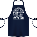 Cycling I Googled My Symptoms Cyclist Funny Cotton Apron 100% Organic Navy Blue