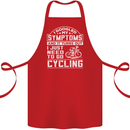 Cycling I Googled My Symptoms Cyclist Funny Cotton Apron 100% Organic Red