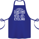 Cycling I Googled My Symptoms Cyclist Funny Cotton Apron 100% Organic Royal Blue