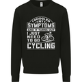 Cycling I Googled My Symptoms Cyclist Funny Kids Sweatshirt Jumper Black