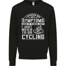 Cycling I Googled My Symptoms Cyclist Funny Kids Sweatshirt Jumper Black