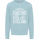 Cycling I Googled My Symptoms Cyclist Funny Kids Sweatshirt Jumper Light Blue