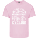 Cycling I Googled My Symptoms Cyclist Funny Kids T-Shirt Childrens Light Pink