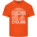 Cycling I Googled My Symptoms Cyclist Funny Kids T-Shirt Childrens Orange