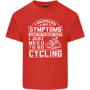 Cycling I Googled My Symptoms Cyclist Funny Kids T-Shirt Childrens Red