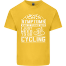 Cycling I Googled My Symptoms Cyclist Funny Kids T-Shirt Childrens Yellow