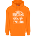 Cycling I Googled My Symptoms Cyclist Funny Mens 80% Cotton Hoodie Orange