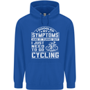 Cycling I Googled My Symptoms Cyclist Funny Mens 80% Cotton Hoodie Royal Blue