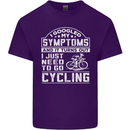 Cycling I Googled My Symptoms Cyclist Funny Mens Cotton T-Shirt Tee Top Purple