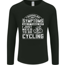 Cycling I Googled My Symptoms Cyclist Funny Mens Long Sleeve T-Shirt Black