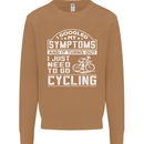 Cycling I Googled My Symptoms Cyclist Funny Mens Sweatshirt Jumper Caramel Latte