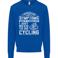 Cycling I Googled My Symptoms Cyclist Funny Mens Sweatshirt Jumper Royal Blue