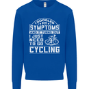 Cycling I Googled My Symptoms Cyclist Funny Mens Sweatshirt Jumper Royal Blue