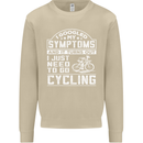 Cycling I Googled My Symptoms Cyclist Funny Mens Sweatshirt Jumper Sand