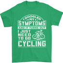 Cycling I Googled My Symptoms Cyclist Funny Mens T-Shirt Cotton Gildan Irish Green
