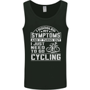 Cycling I Googled My Symptoms Cyclist Funny Mens Vest Tank Top Black